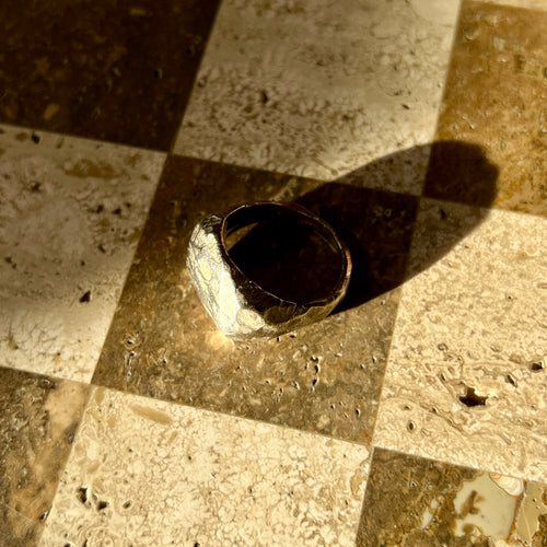 Carved Silber Siegel Ring
