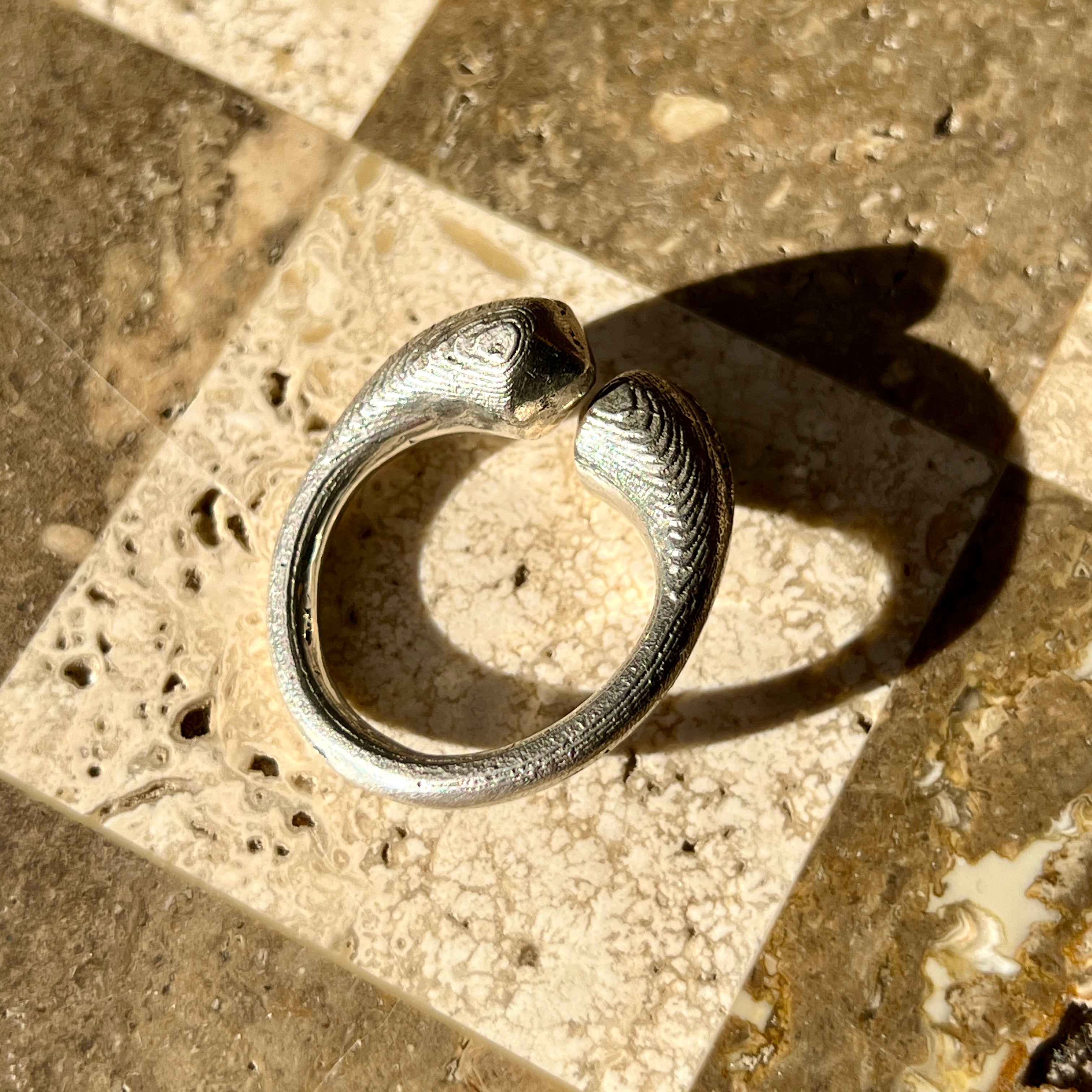 Hug Silver Ring