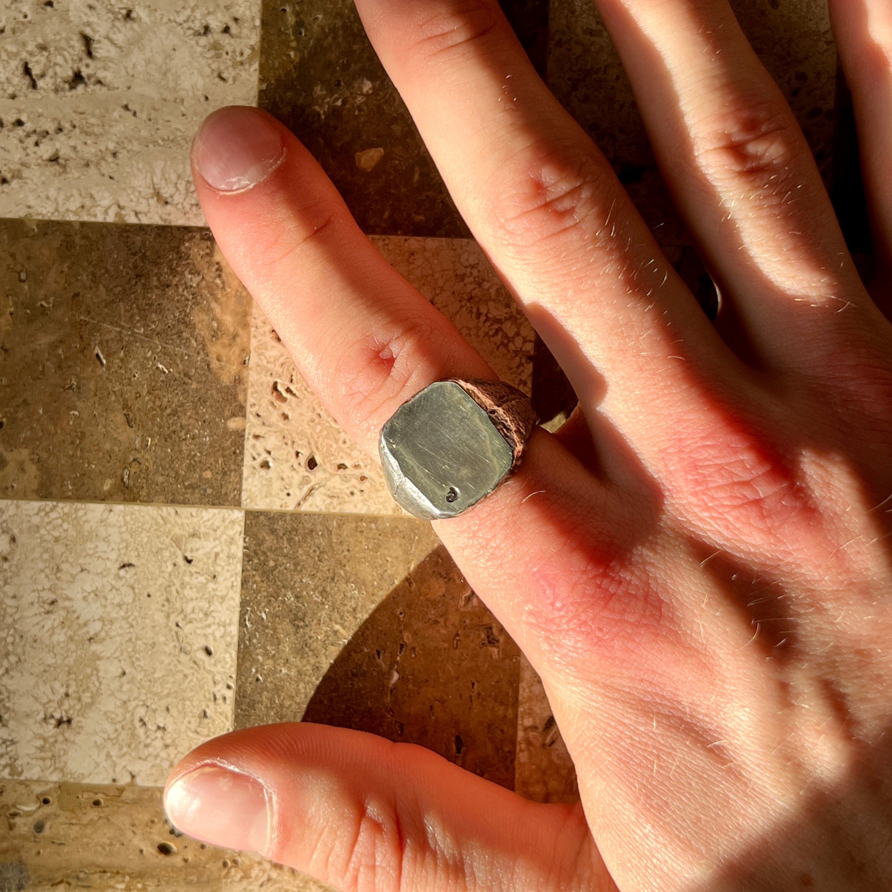 Fragment Siegel Silber Ring