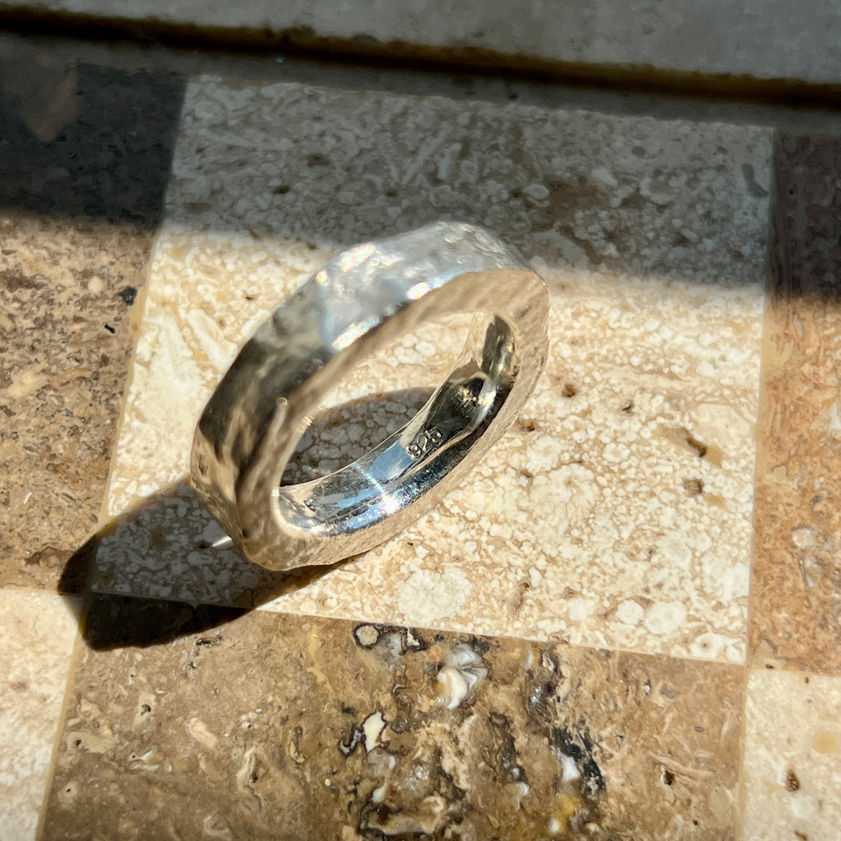 Organic 925 Silberring