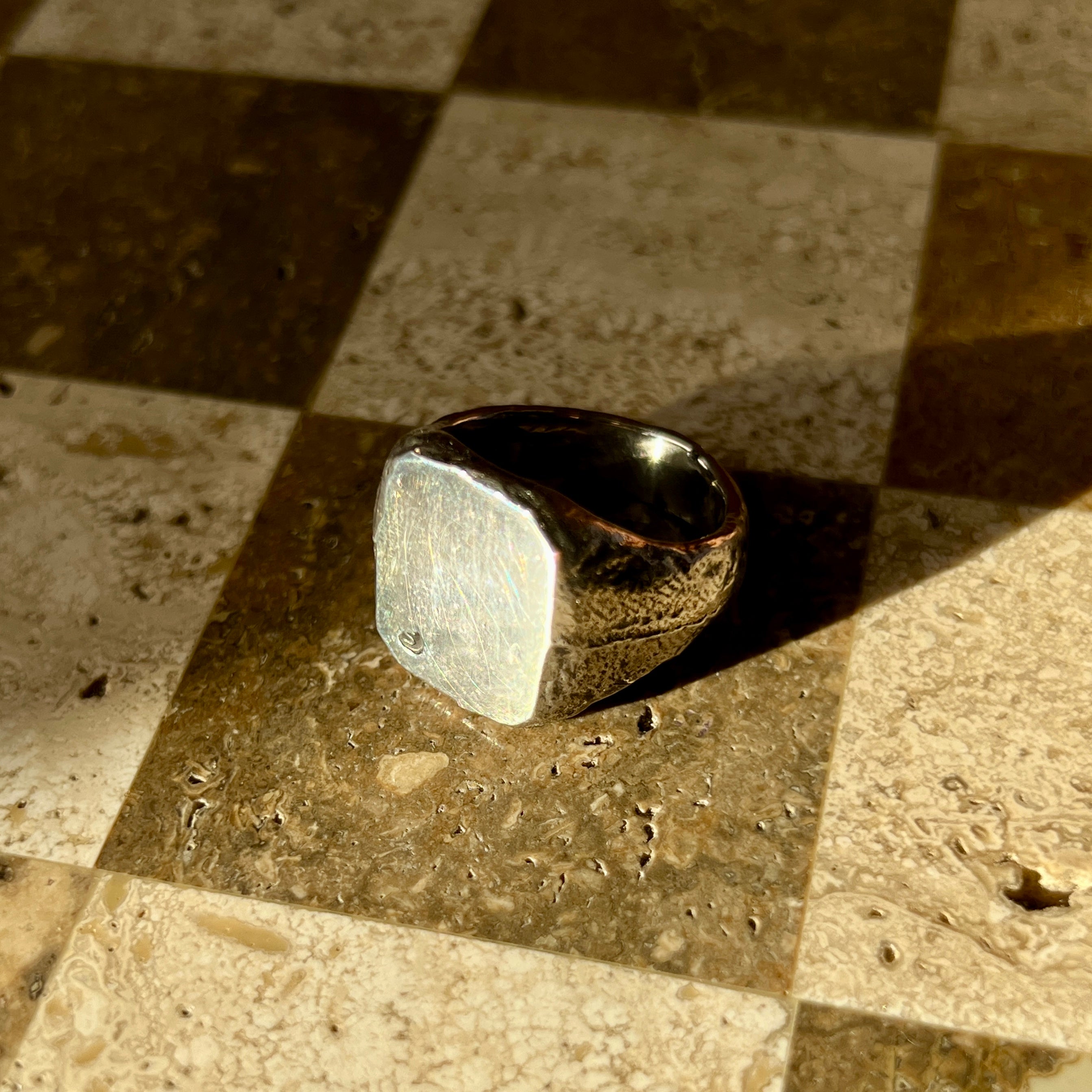 Fragment Siegel Silber Ring