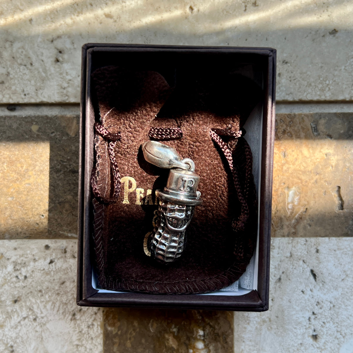 Peanut&co Erdnuss Anhänger Silber